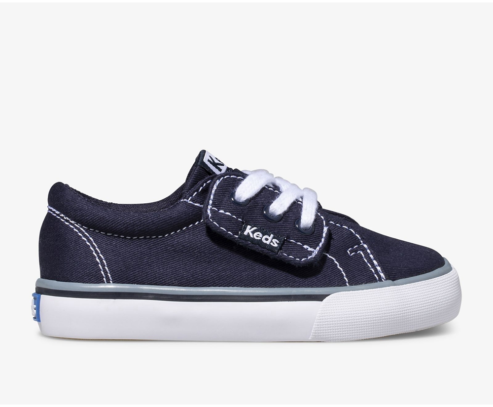 Keds Sneakers Navy - Jump Kick Jr. Canvas - Kids AIOHBR-219